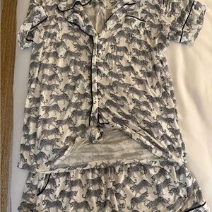 Nordstrom Alfani soft Leopard Print Women Pajamas size small